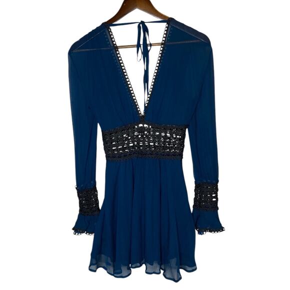 For Love and Lemons Celine Silk Blend Mini Dress size XS - Picture 4 of 10